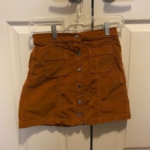 Urban outfitters corduroy button skirt
